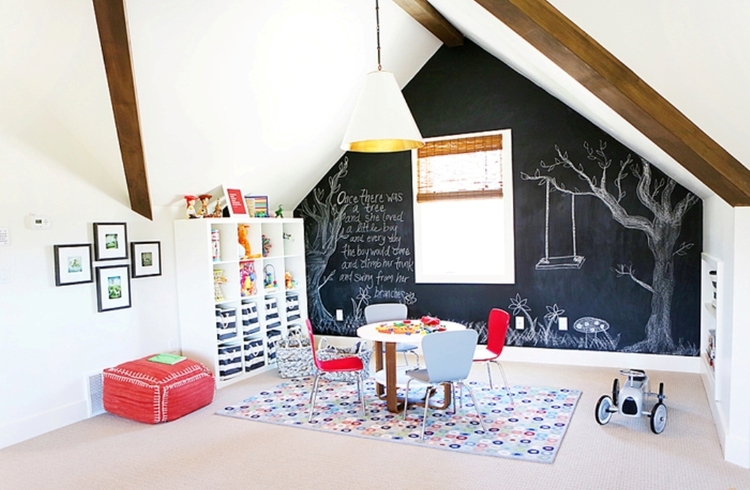 EXCITING CHALKBOARD AND BLACKBOARD KIDS BEDROOM WALL IDEAS 2 BlackboardPaint