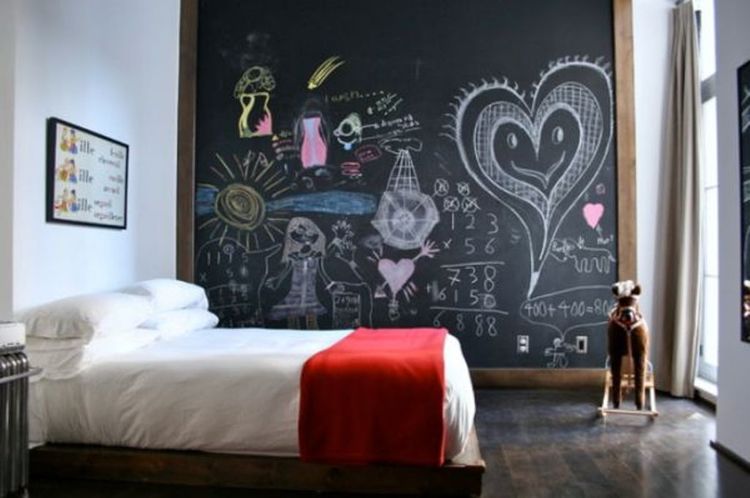 EXCITING CHALKBOARD AND BLACKBOARD KIDS BEDROOM WALL IDEAS 1 BlackboardsinKidsBedrooms