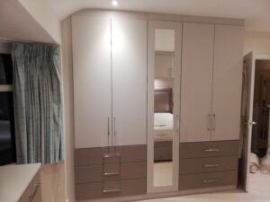 bespoke fitted wardrobes in custom colourway